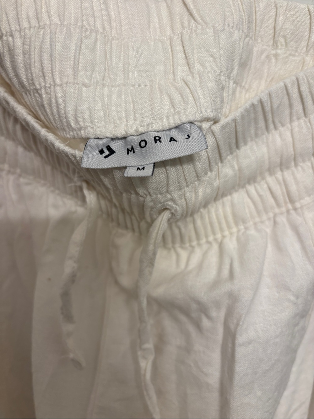 Cream Drawstring Joggers - Picture 4 of 4